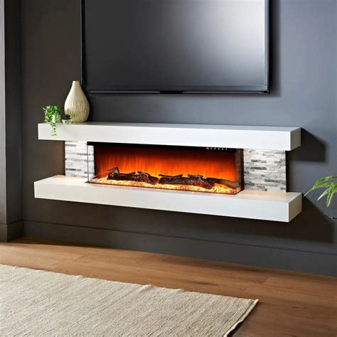 wall mounted electric fireplace ideas